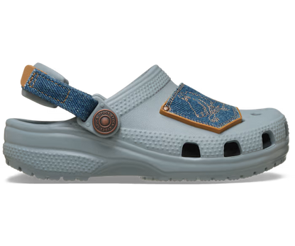 Kleinkind Classic Denim verstellbar Backstrap Clog
