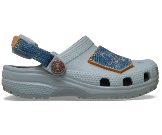 Kleinkind Classic Denim verstellbar Backstrap Clog