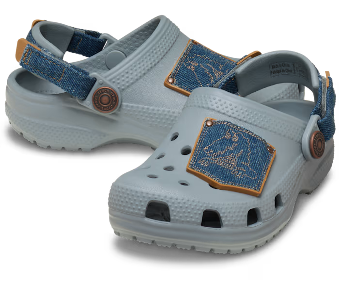 Kleinkind Classic Denim verstellbar Backstrap Clog