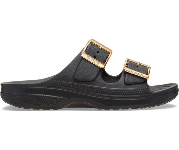 Damen Metallic Schnalle Saturday Sandale