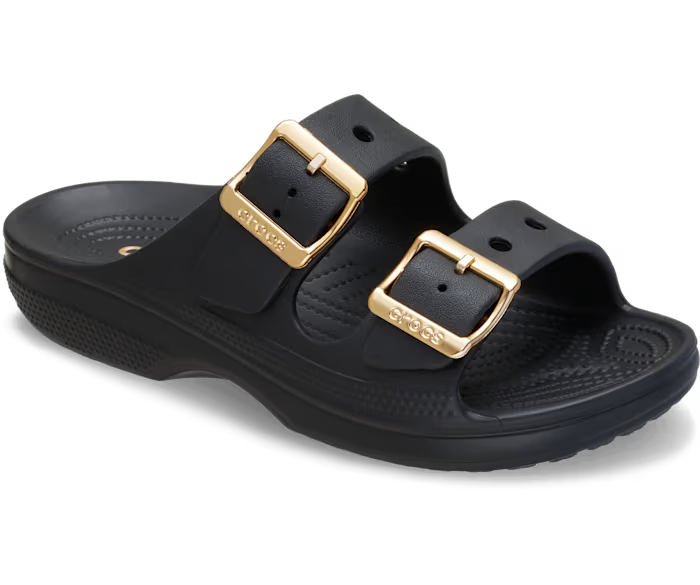 Damen Metallic Schnalle Saturday Sandale