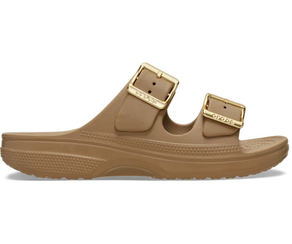 Damen Metallic Schnalle Saturday Sandale