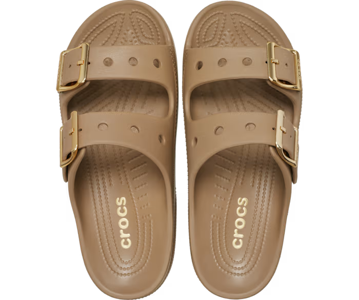 Damen Metallic Schnalle Saturday Sandale