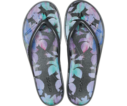 Miami Round Toe Dark Floral Zehentrenner