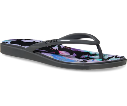 Miami Round Toe Dark Floral Zehentrenner