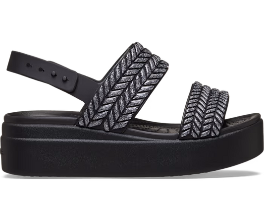 Brooklyn Woven Sparkle Low Wedge
