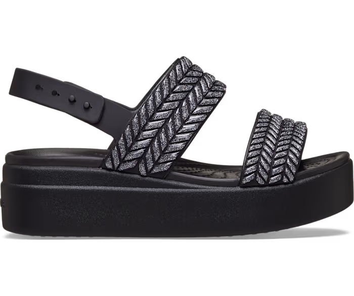 Brooklyn Woven Sparkle Low Wedge