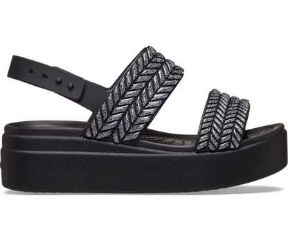 Brooklyn Woven Sparkle Low Wedge