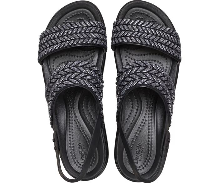 Brooklyn Woven Sparkle Low Wedge