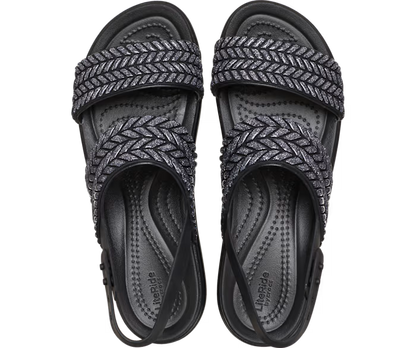 Brooklyn Woven Sparkle Low Wedge