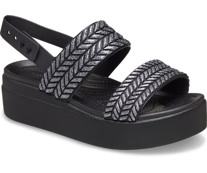 Brooklyn Woven Sparkle Low Wedge