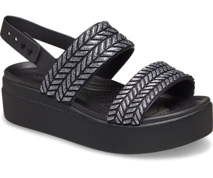 Brooklyn Woven Sparkle Low Wedge