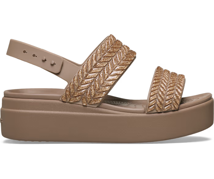 Brooklyn Woven Sparkle Low Wedge