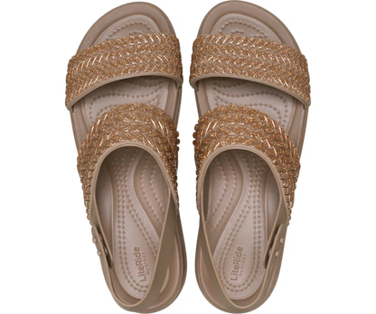 Brooklyn Woven Sparkle Low Wedge