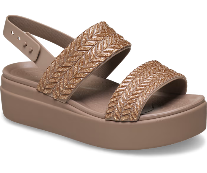 Brooklyn Woven Sparkle Low Wedge