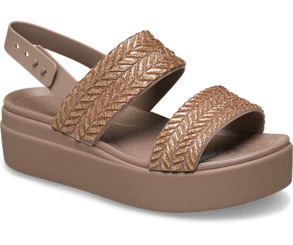 Brooklyn Woven Sparkle Low Wedge