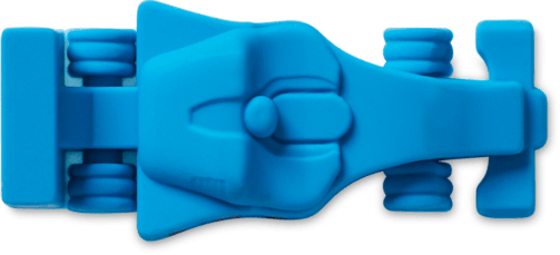 3D Blau Rennwagen