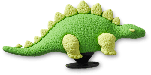 3D grüner Dino mit Schuppen