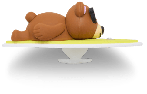 Neu 3D Surfing Bear