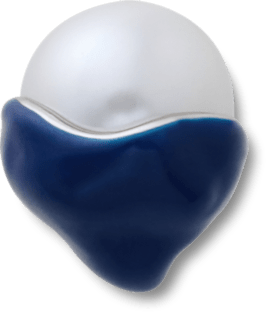 Blau Dipped Enamel SMT Perle