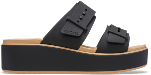 Brooklyn Schnalle Low Wedge Matte Wrap Sandale