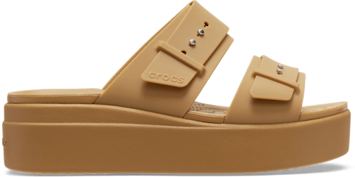 Brooklyn Schnalle Low Wedge Sandale