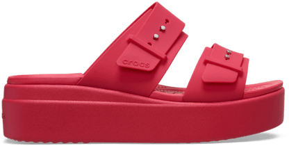 Brooklyn Schnalle Low Wedge Sandale