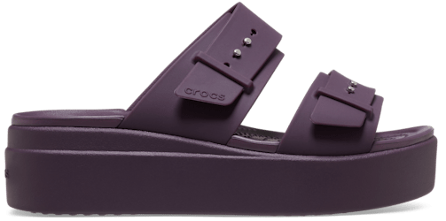 Brooklyn Schnalle Low Wedge Sandale