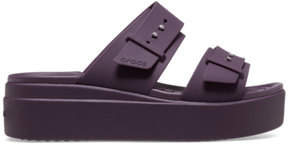 Brooklyn Schnalle Low Wedge Sandale