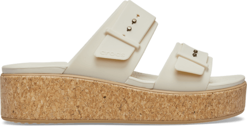 Brooklyn Schnalle Low Wedge Cork Sandale