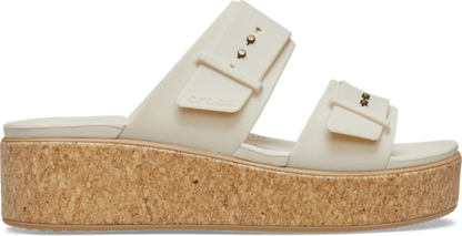 Brooklyn Schnalle Low Wedge Cork Sandale