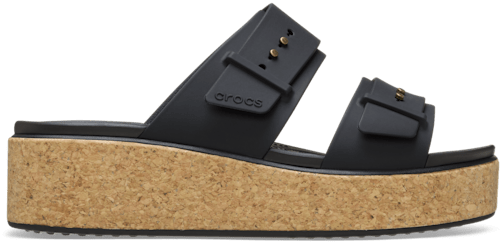 Brooklyn Schnalle Low Wedge Cork Sandale