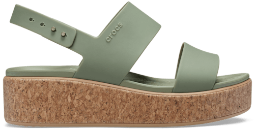 Brooklyn Low Wedge Cork Sandale