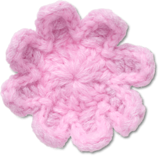 Crochet Light Rosa Blume