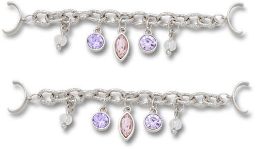 Gem Sandale Kette 2er-Pack
