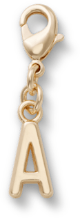 Gold Letter A Anhänger