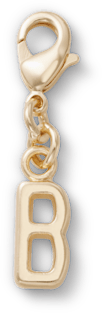 Gold Letter B Anhänger