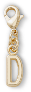 Gold Letter D Anhänger