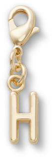 Gold Letter H Anhänger