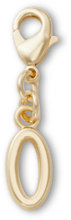 Gold Letter O Anhänger