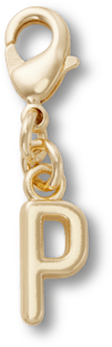 Gold Letter P Anhänger