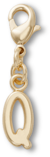 Gold Letter Q Anhänger