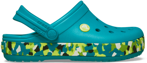 Kinder Crocband Glow Confetti Band Clog