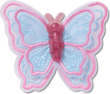 Neu Mesh Sequin Schmetterling