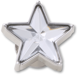 Neu Silber Gem Sparkle Star