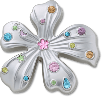 Neu Silber Meta Gem Blume