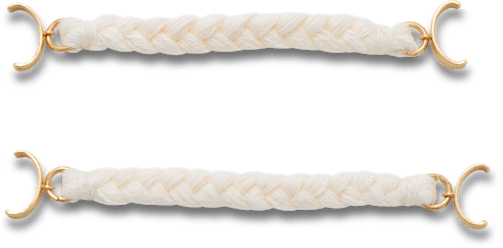 Weiß Woven Sandale Kette 2er-Pack