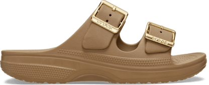 Damen Metallic Schnalle Saturday Sandale