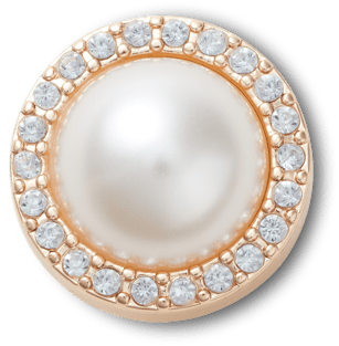 Perle mit Diamanten